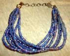 Blue strands bracelet