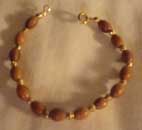 Brown bead bracelet