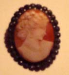 Ivory cameo broach