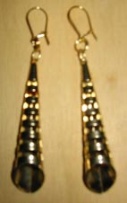 Gold-cone earrings