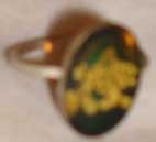 Green & gold ring