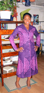 purple dress